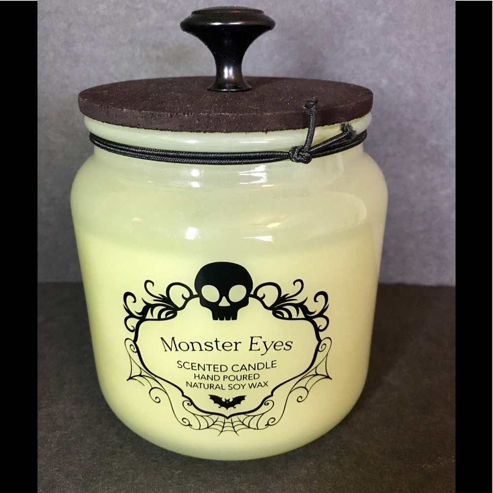 Halloween Monster Eyes Soy Wax Candle Spooky